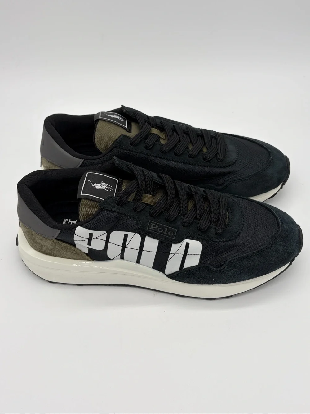 Polo by Ralph Lauren Black and White Men's Sneakers Men’s 8.5 Women’s 10 NWOB